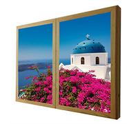 Ventanas Falsas Cuadros Decorativos Iluminada Oia Santorini