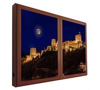 Ventanas Falsas Cuadros Decorativos Iluminada Vistas Nocturnas de la Alhambra