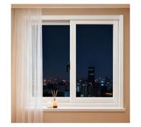 Ventanas For Cobertizo Con Vidrio Templado Y Mosquitera, Ventanas Correderas Silenciosas Y Antipolvo De Apertura Izquierda-derecha, Ideales For Baño, Cocina, Oficina O Gallinero.(W18xH52 in(45x130cm))