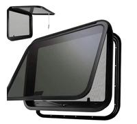 Ventanas laterales para autocaravanas y autocaravanas tintadas y deslizantes con mosquiteras para autocaravanas y autocaravanas (559 x 381 mm)