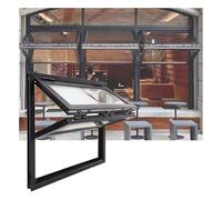 Ventanas Plegables para Puestos de Comida ambulantes, Ventana de Servicio empotrada para Puestos de concesión, Ventana corrediza hacia Arriba para ventilación de cocinas y cafeterías (50x100