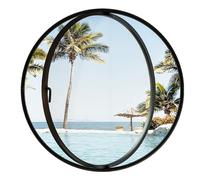 Ventanas Redondas de Vidrio giratorias, Ventanas domésticas con rotación de 360°, Ventana de Repuesto de Aluminio para Servicio de Food Truck, Ventana de Ojo de Buey de Apertura Redonda con