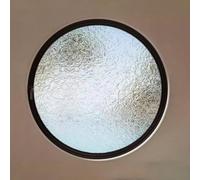 Ventanas Redondas giratorias para cobertizos Que se abren 360° Alrededor de la Ventana de Vidrio Templado para casa, ático, Cocina, Estudio, Dormitorio (Negro, 80 cm/31,5 Pulgadas)