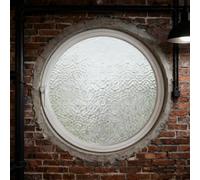 Ventanas Redondas para cobertizo, Ventana abatible con Vidrio Templado y Marco de aleación de Aluminio, ventilación giratoria de 360°, Ventanas correderas empotradas para casita de Juegos, h