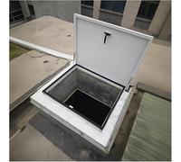 ventanas Trampilla de techo Trampilla de seguridad de techo grande Ventana Cubierta de salida de ático/sótano for puerta de acceso versátil a prueba de agua claraboya(In 70 * 70cm)