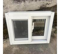 Ventanas Ventana Corredera de Aluminio con Mosquitera, Ventanas Horizontales Blancas para Sótano para Almacenes, Ventana de Vidrio Templado(28x28in/70x70cm)