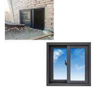 Ventanas Ventanas Correderas de Sótano de 30, 35, 40, 45 y 60 cm, Ventana Horizontal de Repuesto con Mosquitera, Ventana Corredera para Cobertizo(24x14in/60x35cm)