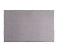 Vente-unique - Alfombra de salón Bunny - L 290cm x A 200cm x H 3.5cm - poliéster - Gris