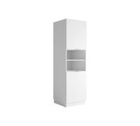 Vente-unique-Armario de Cocina con 2 Puertas y 2 estantes - Blanco - CARMEO
