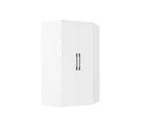 Vente-unique-Armario de Esquina de 2 Puertas - Ancho 101 cm - Blanco - AURALI