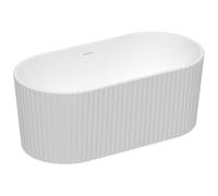 Vente-unique-Bañera exenta de acrílico - Blanco brillante - 230L - 170 x 80 x 58 cm - ALIENA