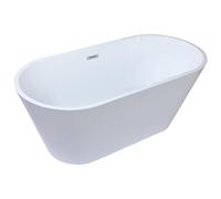 Vente-unique-Bañera exenta design - 201 L - 150 x 70 x 58 cm - Blanco - TWIGGY