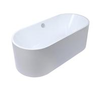 Vente-unique-Bañera exenta design - 221 L - 170 x 75 x 58 cm - Blanco - KATOUCHA