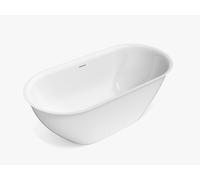 Vente-unique - Bañera exenta Sortino - L 160cm x A 80cm x H 58cm - acrílico - blanco