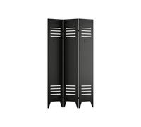 Vente-unique - Biombo Casily - L 107cm x A 1.3cm x H 178cm - Metal - Negro