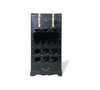 Vente-unique - Botellero Cavina - L 43cm x A 29.5cm x H 100cm - Pino - Negro