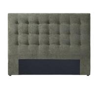 Vente-unique - Cabecero 2 plazas Francesco - poliéster - Verde