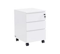 Vente-unique - Cajonera para escritorio Olberda - L 40cm x A 45cm x H 60cm - mdf - blanco