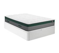 Vente-unique-Cama 160 x 200 cm - canapé abatible Blanco + colchón de muelles ensacados - Prestige de YSMEE