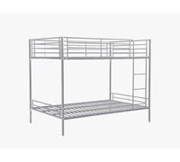 Vente-unique - Cama litera 1 Plaza Duotis - Metal - Plateado