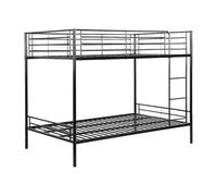 Vente-unique-Cama litera - 2 x 120 x 190 cm - Negro - DUOTIS II