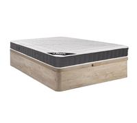 Vente-unique - ColchÛn con somier canapÈ 2 plazas Atlantide - MDF - Color Natural Claro