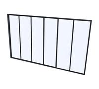 Vente-unique-Cristalera Atelier Bayview de Aluminio termolacado Negro - 180x105 cm