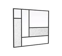 Vente-unique - Cristalera Fairview - L 150cm x A 3.5cm x H 130cm - Cristal Templado - Negro