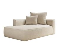 Vente-unique - Diván Fijo 1 Plaza Pineta - poliéster - Beige