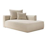 Vente-unique - Diván Fijo 1 Plaza Pineta - poliéster - Beige