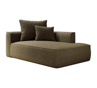 Vente-unique - Diván Fijo 1 Plaza Pineta - poliéster - Caqui