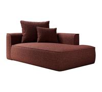 Vente-unique - Diván Fijo 1 Plaza Pineta - poliéster - Granate