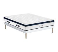 Vente-unique - Ensemble 160 x 200 cm sommier tapissier + Matelas Ressorts ensach»s 5 Zones coutil rafraichissant »p.28cm - KOROVOU de YSMÖE