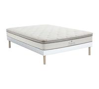 Vente-unique - Ensemble 160 x 200 cm sommier tapissier + Matelas Ressorts ensach»s 7 Zones Accueil TPE »p.28cm - ONEBIA de Palacio