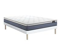 Vente-unique - Ensemble 160 x 200 cm sommier tapissier + Matelas Ressorts ensach»s 7 Zones et Accueil Gel á m»Moire de Forme »p.23cm - VARNO de YSMÖE