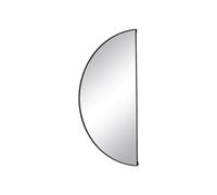 Vente-unique-Espejo semicircular Design de Metal - Ancho 50 x Alt. 100 cm - Negro - Gavra