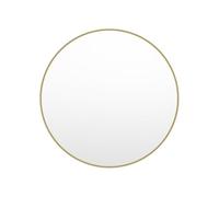 Vente-unique-Gran Espejo Redondo de Pared de Metal - D. 150 cm - Dorado - RONDIA