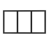 Vente-unique - Imposta Bayview - L 73cm x A 3.5cm x H 40cm - Aluminio - Negro