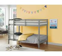 Vente-unique-Litera ANICET II - 2 x 90 x 190 cm - Pino Macizo - Gris