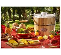 Vente-unique-Máquina de hacer helado GIVRETO de madera - 3.5 L