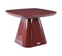 Vente-unique - Mesa Auxiliar Nataza - L 60cm x A 60cm x H 45cm - MDF - Granate