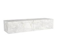 Vente-unique - Mesa Consola Tenida - L 120cm x A 36.8cm x H 25cm - melamina - Blanco