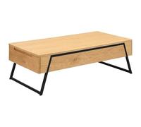 Vente-unique - Mesa de Centro Ebenora - L 120cm x A 60cm x H 61cm - MDF - Color Natural Claro