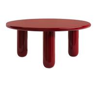 Vente-unique - Mesa de Centro Fija Benesa - L 90cm x A 90cm x H 40cm - MDF - Rojo