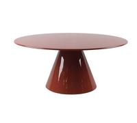Vente-unique - Mesa de Centro Fija Dinega - L 80cm x A 80cm x H 36cm - Metal - Terracota