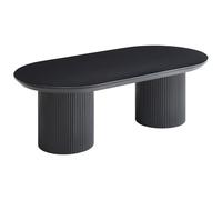 Vente-unique - Mesa de Centro Fija Lorimila - L 120cm x A 60cm x H 40cm - MDF - Negro