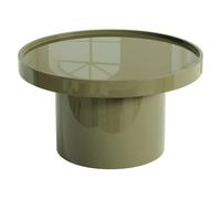 Vente-unique - Mesa de Centro Fija Sybeva - L 80cm x A 80cm x H 40cm - MDF - Caqui