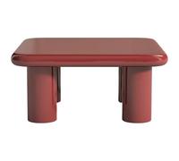 Vente-unique - Mesa de Centro Fija Tamisda - L 90cm x A 90cm x H 41cm - MDF - Granate