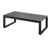 Vente-unique - Mesa de Centro para jardín Molokai - L 110cm x A 61.2cm x H 35.5cm - Aluminio - Gris Antracita