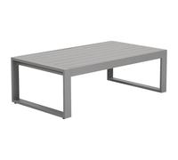 Vente-unique - Mesa de Centro para jardín Molokai - L 110cm x A 61.2cm x H 35.5cm - Aluminio - Topo